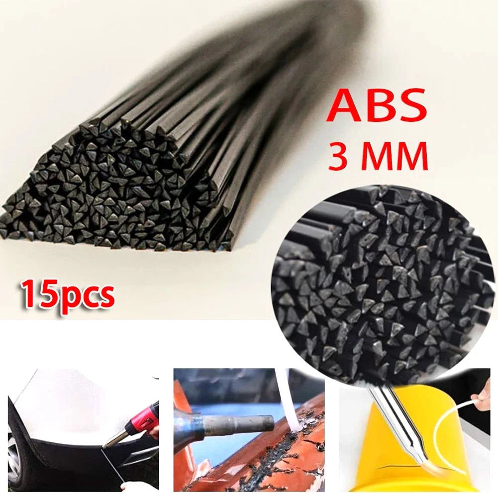 15pcs Abs Plastic Welding Rods For Motorcycle Motorbike Fairings Repairs Welding Soldering Tool welding rods plastic welding rods