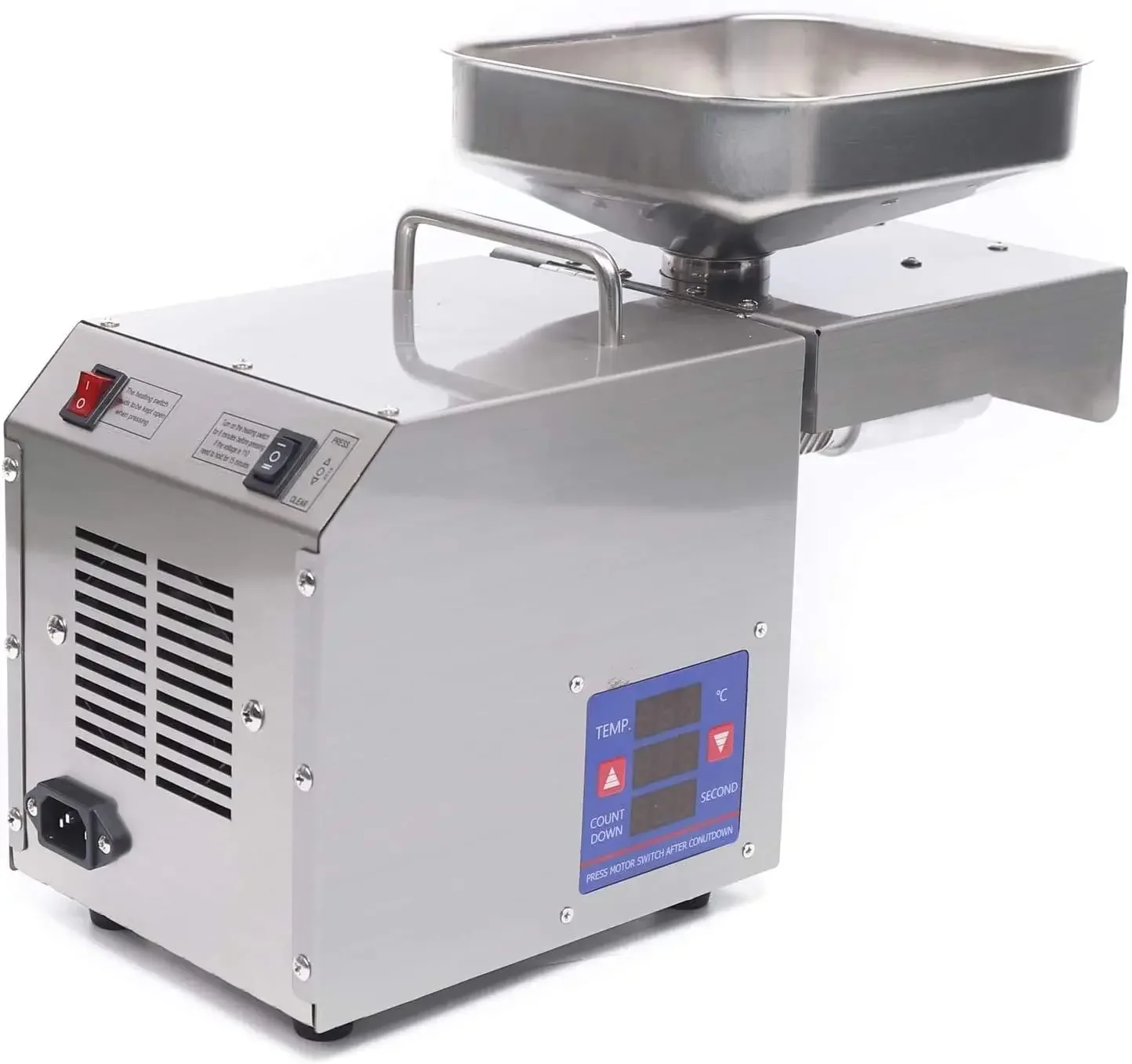 Press Machine Stainless Steel Presser Intelligent Control Hot/Cold Oil Press for Nuts Walnut Linseed Olive Kernel Almond Rapesee 3