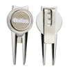 1 Pcs Golf Divot Repair Tool Golf Green Fork Pitch Groove Cleaner Pitchfork Stainless Magnetic Detachable Golf Sport Accesories 6