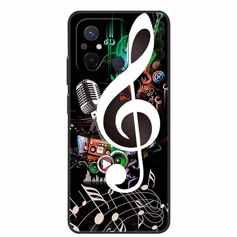 Black TPU Soft Cover with Wolf and Lion Design - Premium Silicon Bumper Case