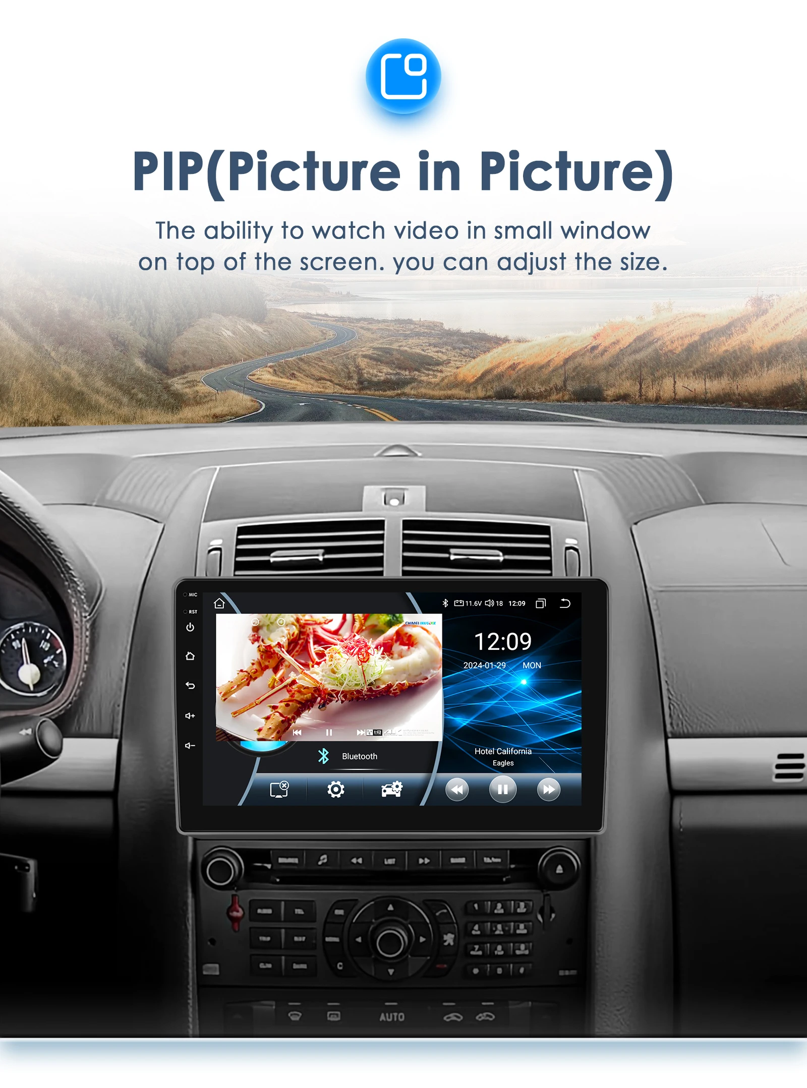 Hizpo 2din android13 autoradio für peugeot 407 cc sw 2004-2011 drahtlose android auto carplay gps rds dsp 4g bt swc ui8581 – Detail 27