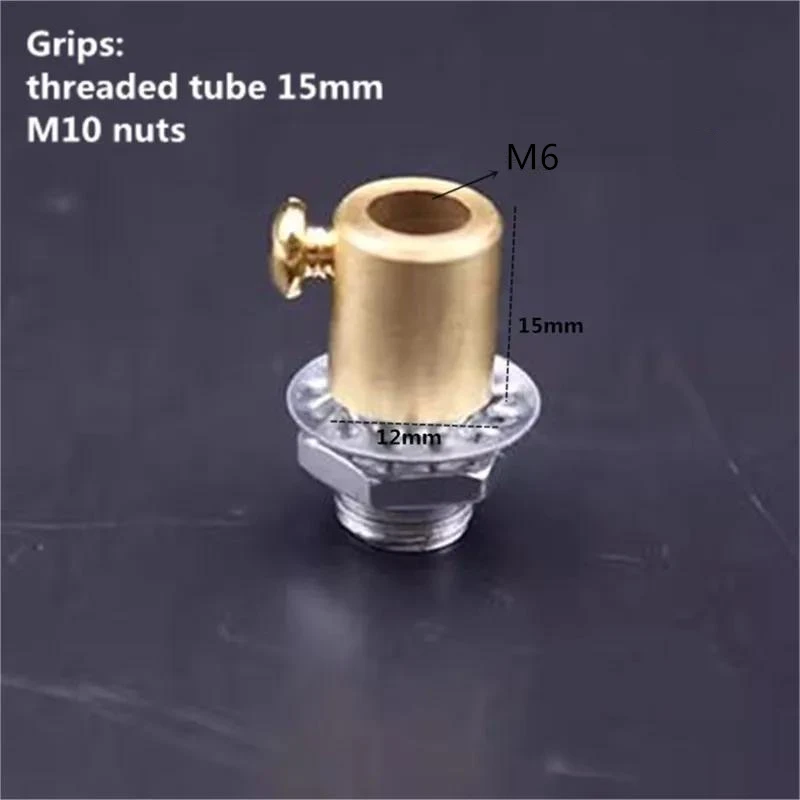 Brass material cable grips copper cord metal grips wire lock brass strain reliefs DIY lighting parts 2 pieces