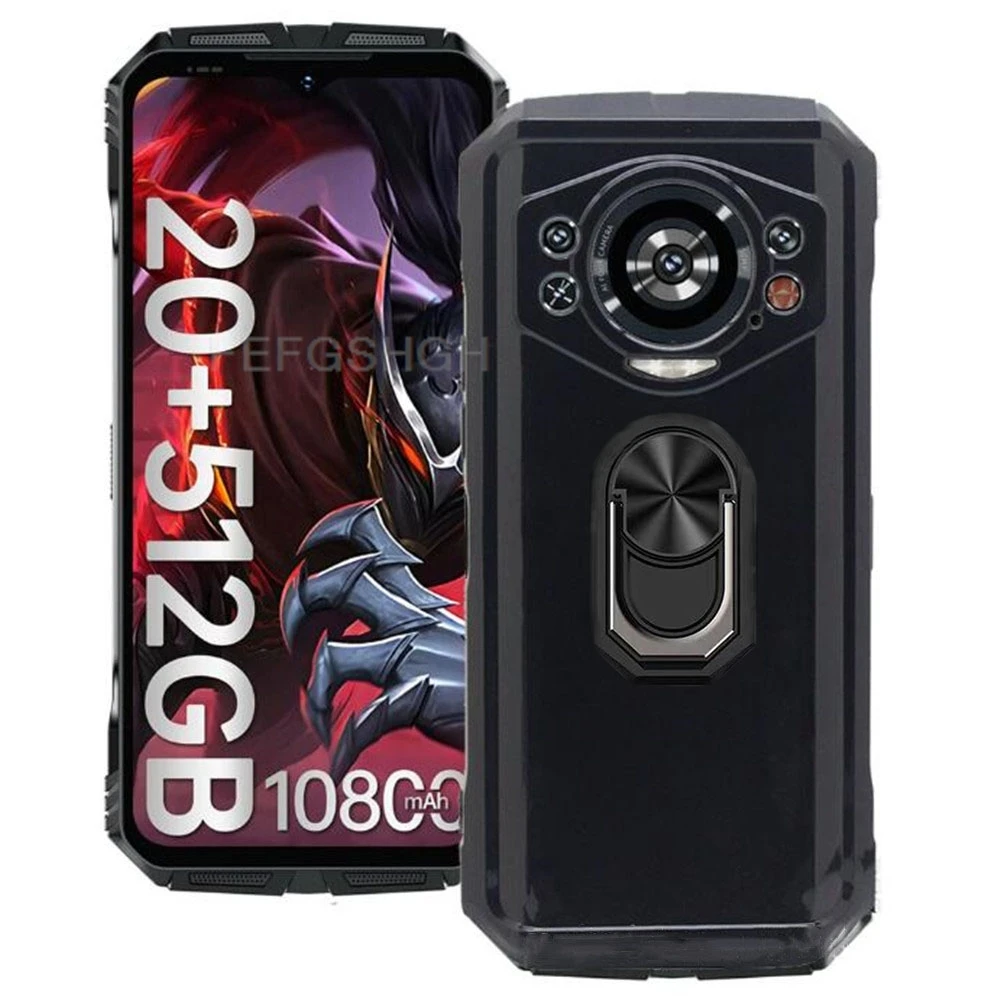 Enhanced Back Ring Holder Silicone Phone Case with 6.58-Inch Display Protection