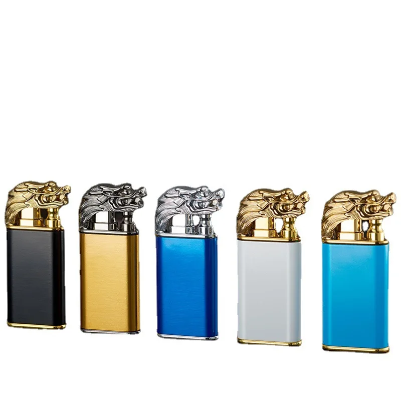 RHXWFDG Briquet Dragon Double Flamme Magique, Briquet Dragon