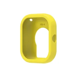 Hollow Soft Silicone Watch Case Protector Shell Cover for Redmi Watch 4 (Yellow)
