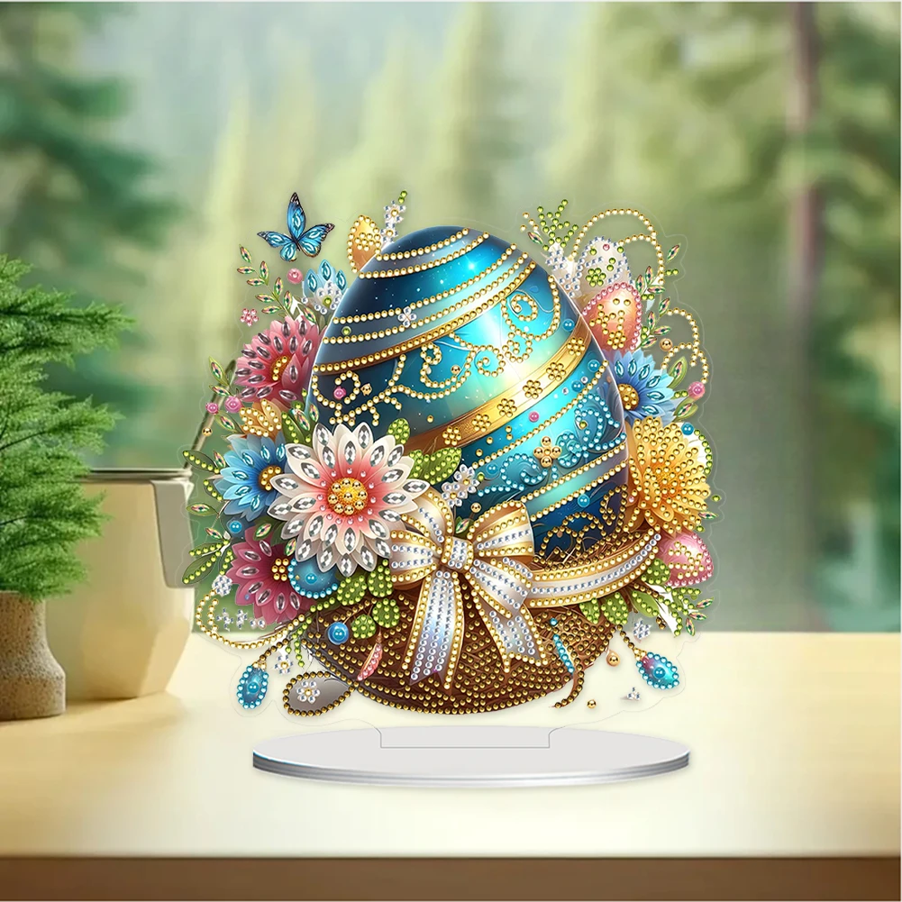 Easter Egg Special Shaped Table Top Diamond Painting Ornament Kits 5D DIY Diamond Art Tabletop Decorations Adults Beginner diamond painting