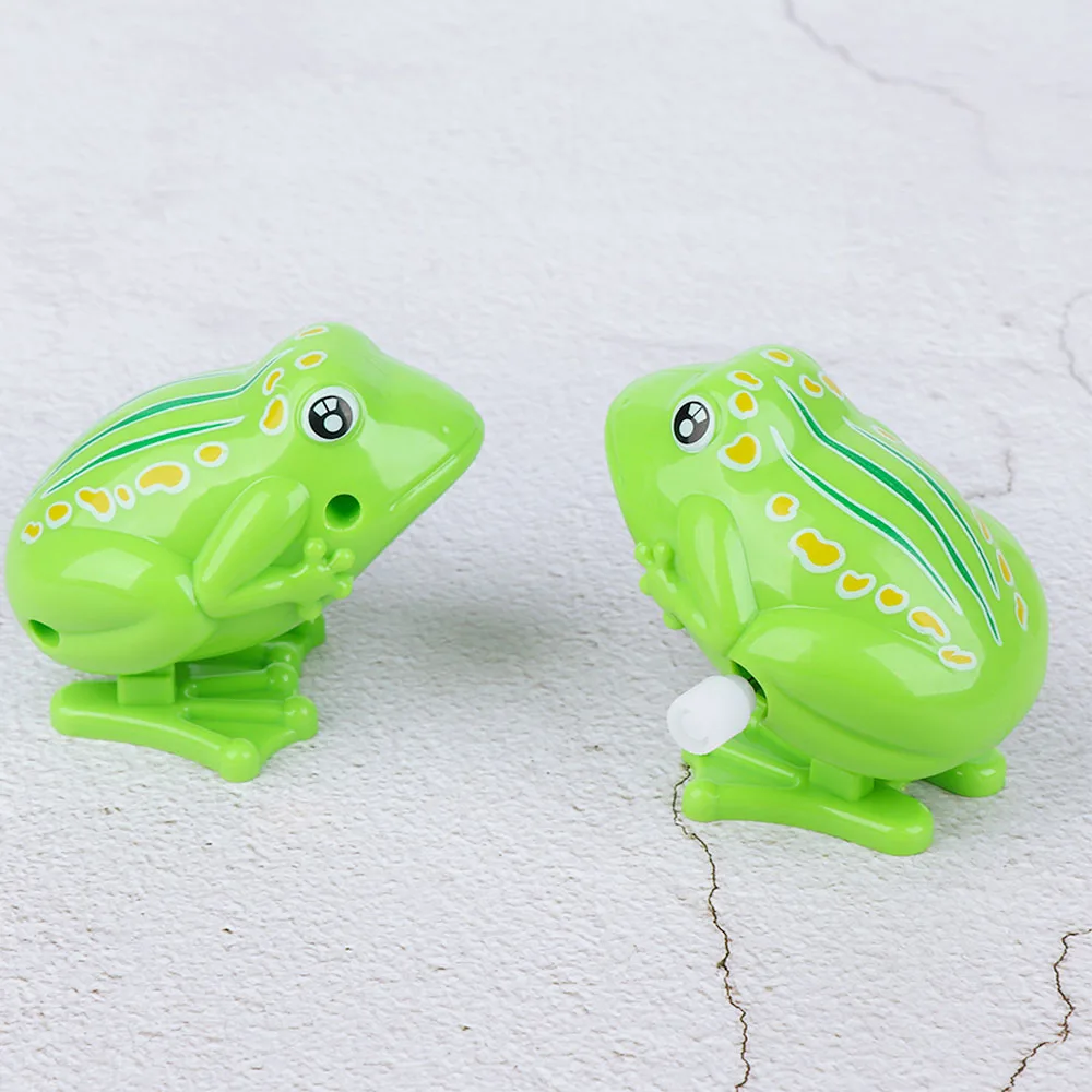 

Creative Lovely Plastic Jumping Frog Clockwork Wind Up Toy For Children Kids Birthday Party Gift