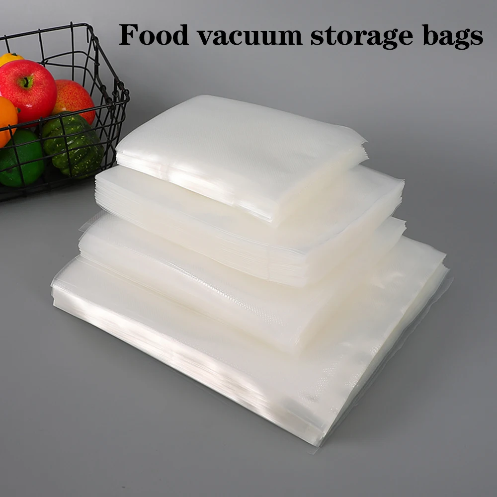 50PCS/Lot BPA-Free Vacuum Food Bags, Vacuum Sealed Storage Bags