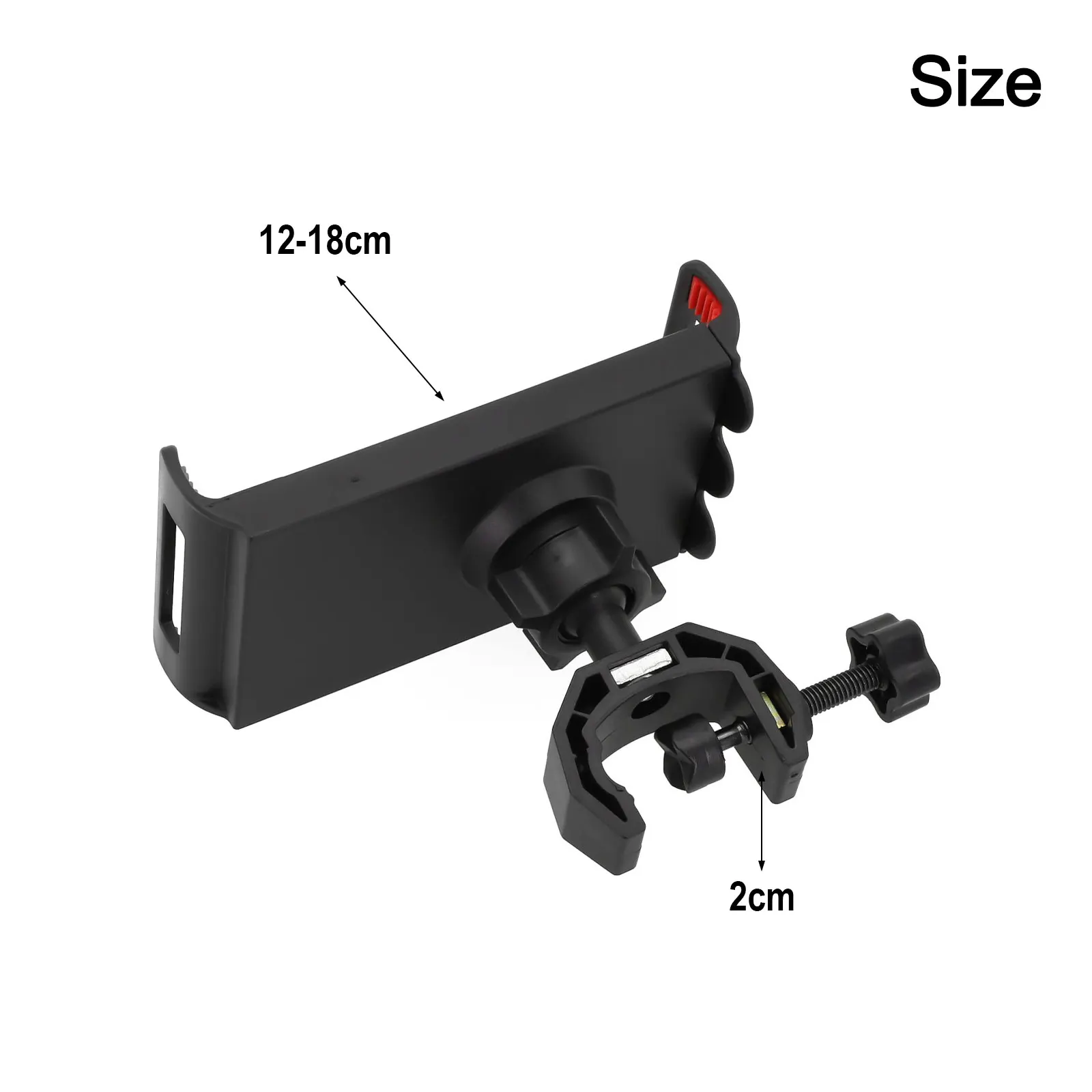 360 Grad drehbarer Stativ-Telefonhalter, Mikrofonständer, Halterung, verstellbar für Handy- und Tablet-Clip – Detail 5