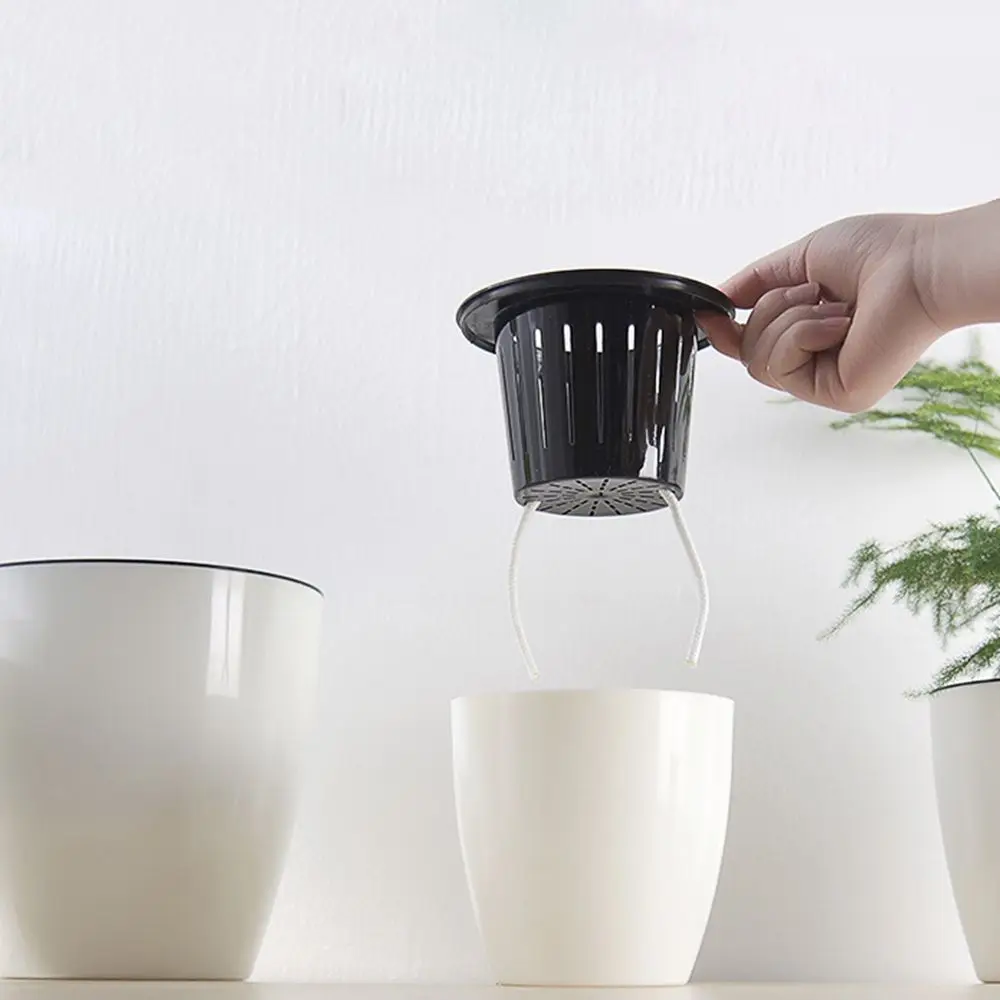 Resin Round Desktop Decorative Flower Basket Planter