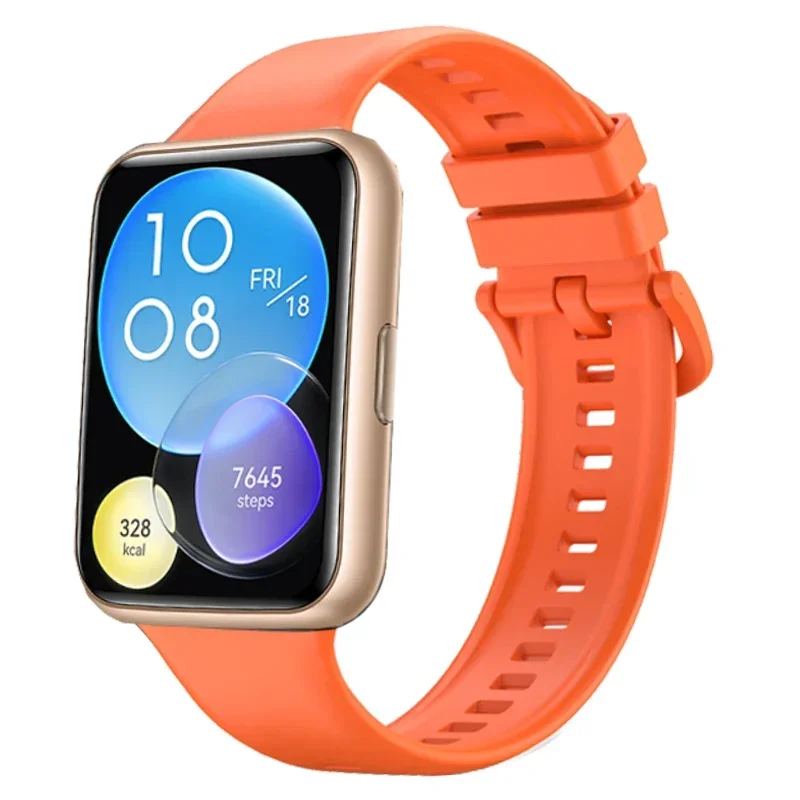 Silicone Bracelet Strap with Metal Buckle - Sporty Replacement Wristband Accessories