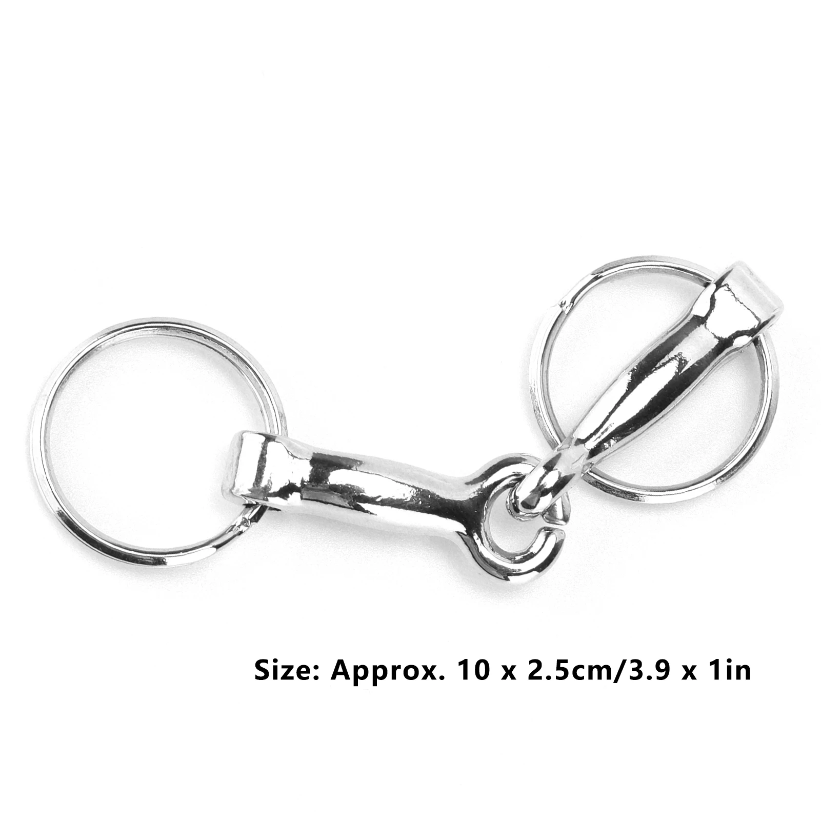 Horse Snaffle Bit Keychain Zinc Alloy Pelham Keychain Single Connector Horse Bit Key Knot horse bit keychain