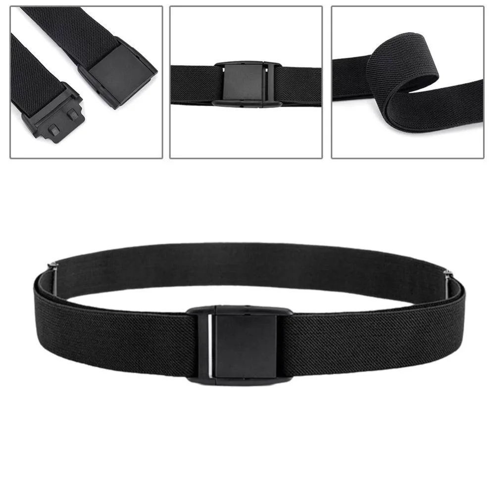 Vielseitiges Modedesign, elastischer Bund, flache Schnalle, bequemer Damen-Jeansgürtel, robustes, schlichtes Design, lässiger Gürtel – Detail 6