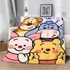 Disney Winnie The Pooh Printed Blanket Picnic Blankets Warm Blanket Soft and Comfortable Blanket Home Travel Birthday Gift 3