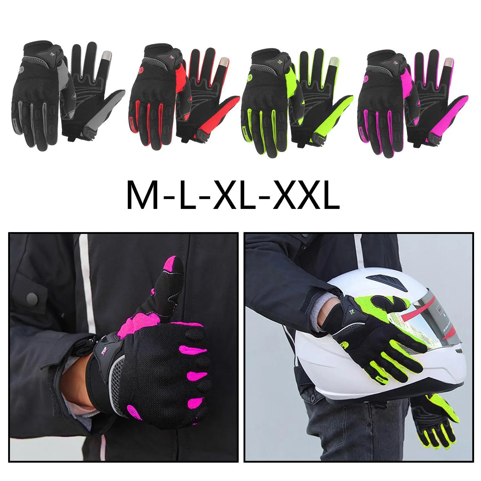 

Motorbike Gloves Touchscreen Mountain Riding Sports Mittens for Men Women