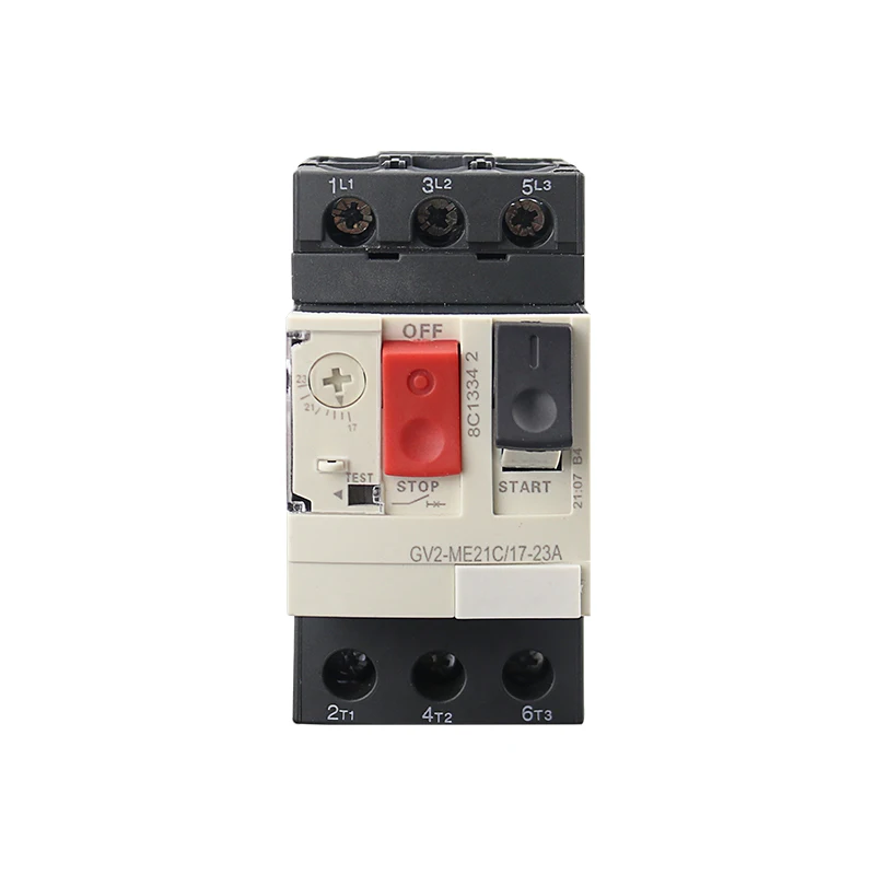 Motor Protection Circuit Breaker  3P Thermal Magnetic Type motor breaker MPCB  Circuit Breaker Push Button