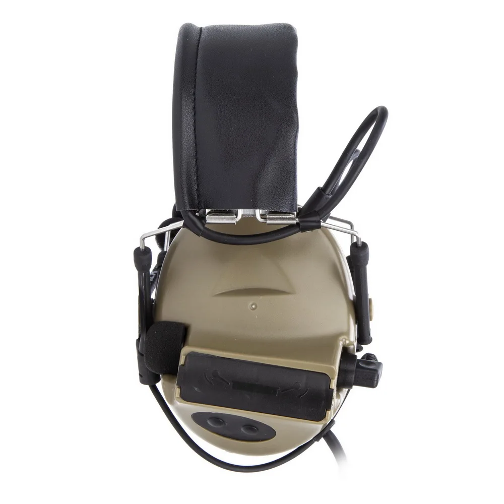 U94 PTT+brown Tactical Headset and Noise Reduction Hearing Protection Shooting Headphone For Yaesu Vertex VX-6R VX-7R FT-270R