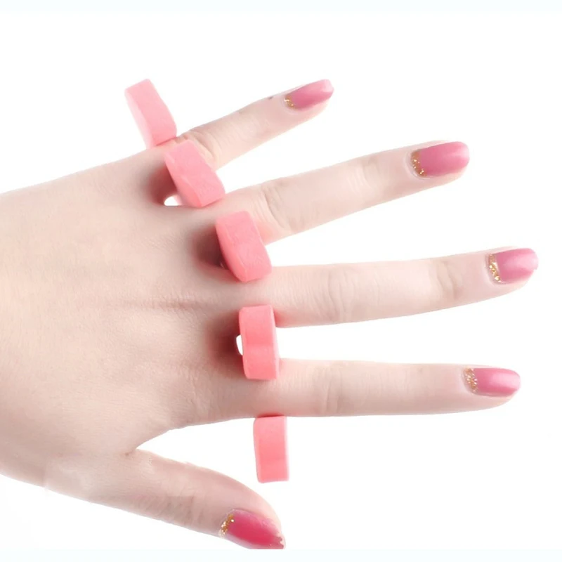 10Pcs random color Soft Sponge Finger Toe Separator For Nail Art Practice Manicure Divider Holder Gel UV Polish Tools Foam