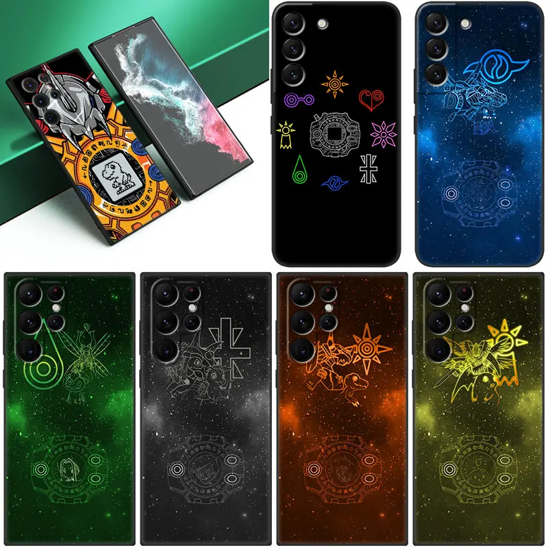 Digimon Logo Phone Case For Samsung Galaxy S23 S22 S21 Ultra S20 FE 5G