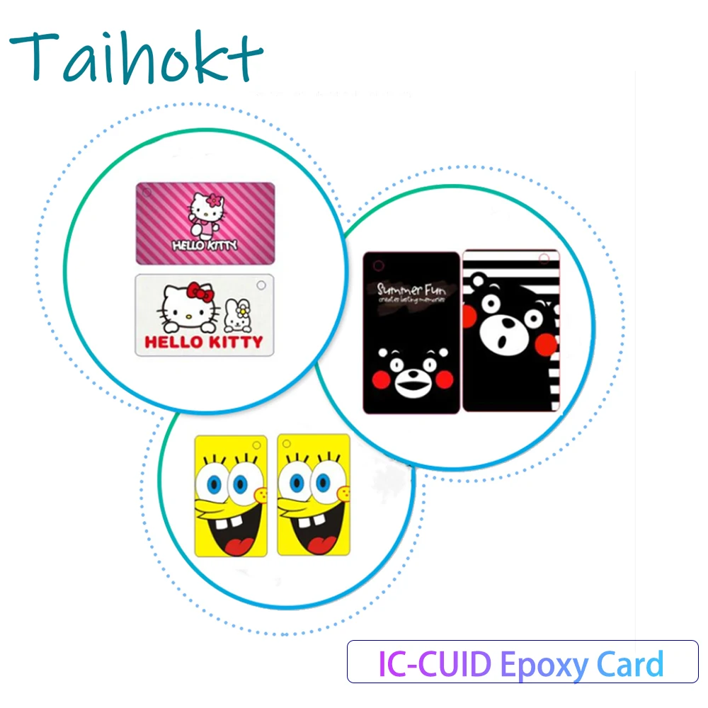 

1PCS CUID Rewritable Epoxy Card RFID Smart Chip Clone Tag 13.56Mhz Copier Badge 1K S50 Programmer NFC Duplicator Key Token