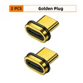2Pcs Plug Golden