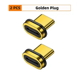 Enhanced USB4.0 Magnetic Fast Charging Adapter with 8K@60Hz Support (2Pcs Plug Golden)