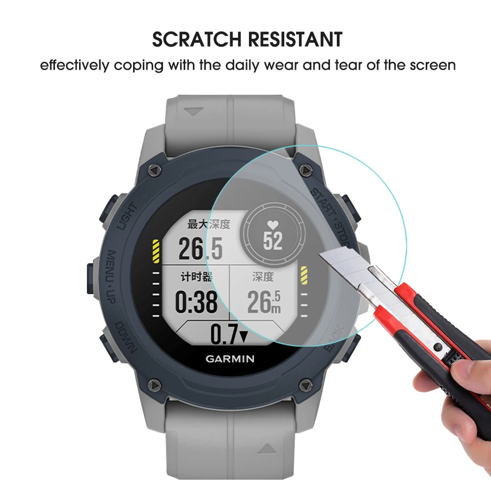 Garmin Descent G1 ȭ  ȭ ȣ  3PCS, Smartwatch Anti Explosion Clear Front Film For Descent G1