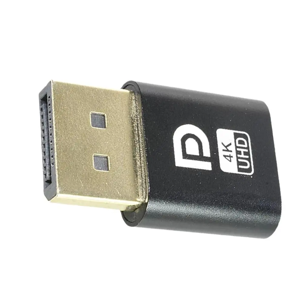 Black Plastic DP Virtual Display Adapter for GPU Tasks