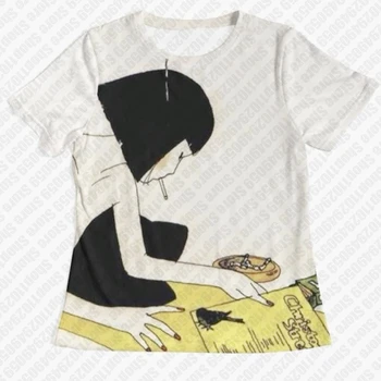 Harajuku Aesthetic Gothic Graphic T-shirts Vintage Crop Tops Women Clothes T-shirt Y2k Style Clothes Baby Tees 2000s Emo Girls 1