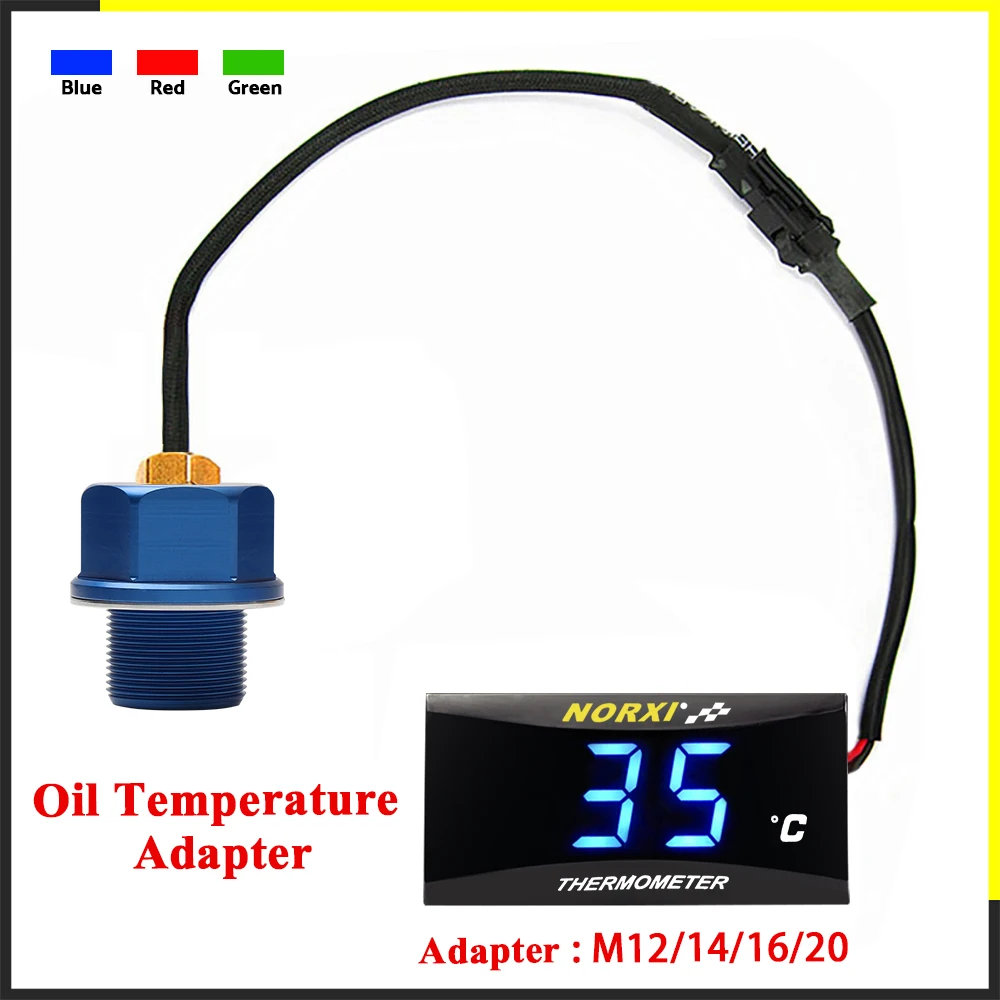 Koso Olie Temperatuur Sensor Motorcycle Norxi Mini Vierkante Digitale Instrument Vochtigheid Voor Nmax125 Motorfiets Temperatuur Infiers