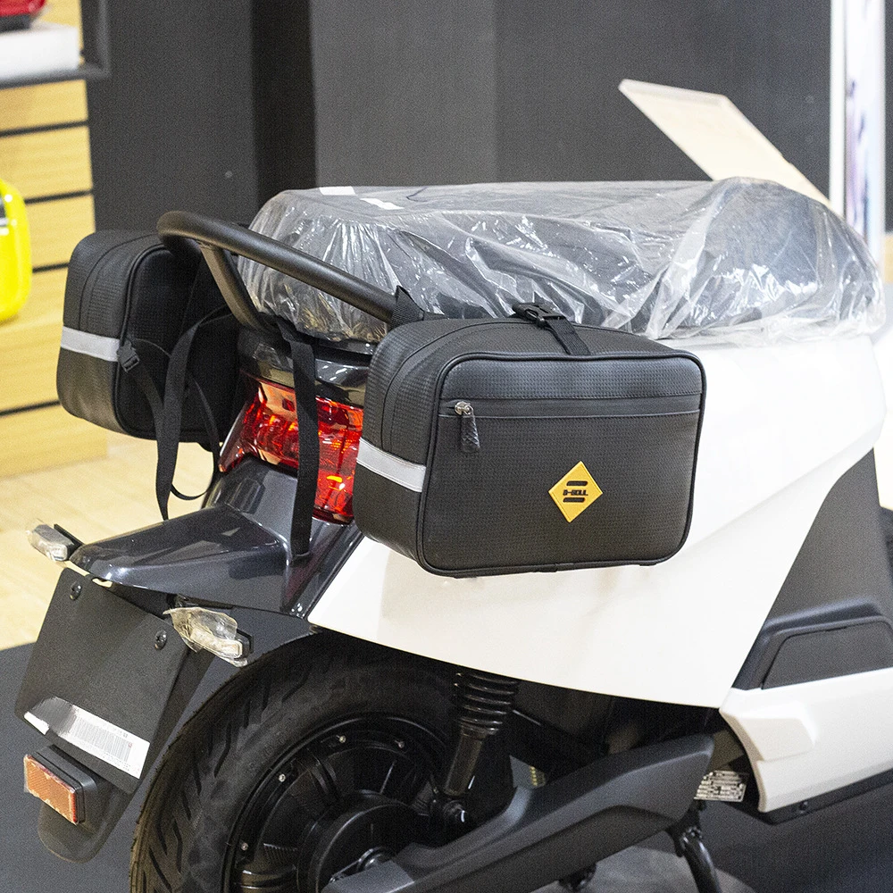 Motorcycle Rear Saddle Bag Universal Electric Bike Bicycle For