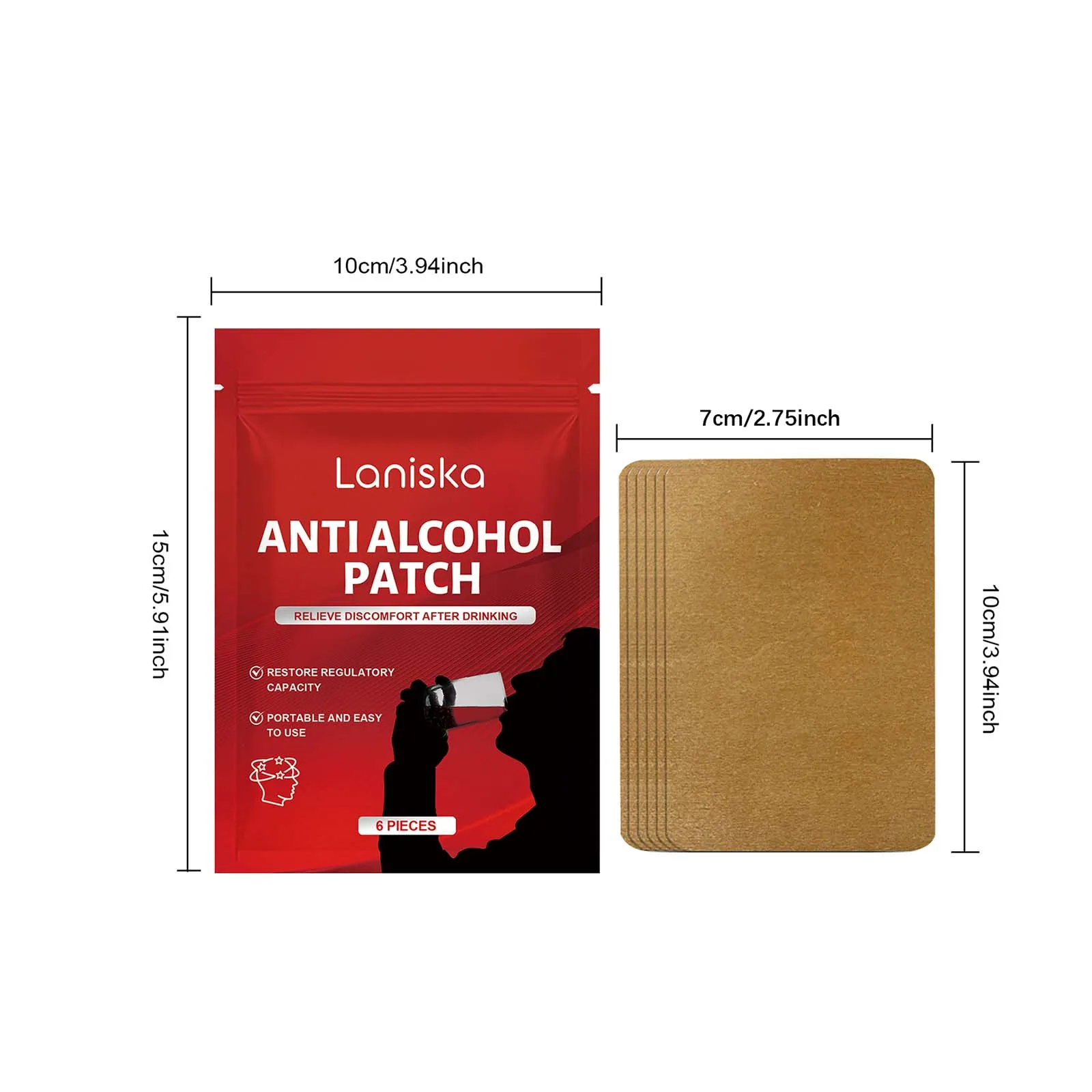 Laniska Anti Alcohol Patch – Herbal Alcohol Support Patch for After-Drinking Comfort - Image 8