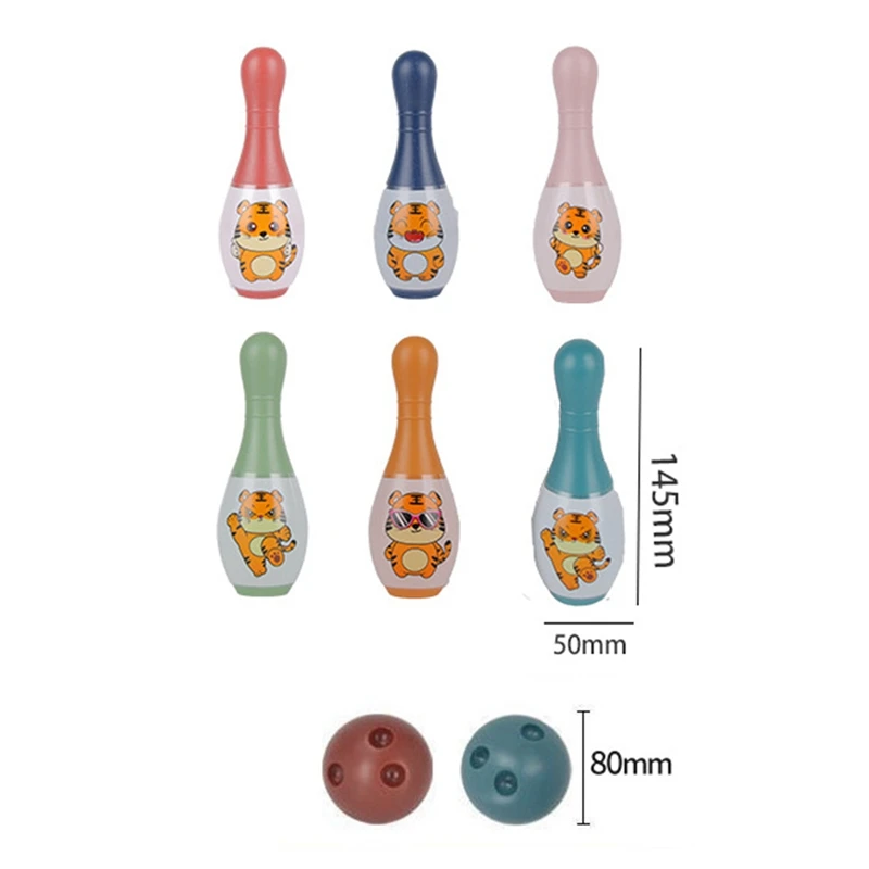 Children's Sports Toys Fitness Parent-Child Interactive Combination Set Boy Gift Mini Bowling Ball 5