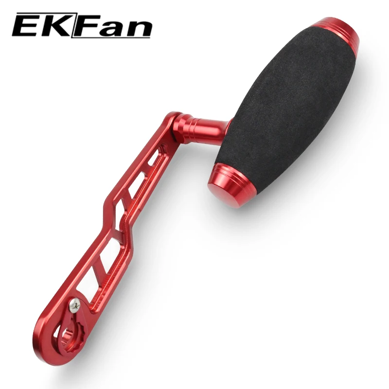 Ekfan EVA knob+120M Aluminum Alloy Handle for DAI&SHI DIY Baitcasting Fishing Reel Handle Fishing Reel Sleeve Length 120MM