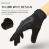 Sports Outdoor Spring and Autumn Bicycle Riding Gloves Long Fingers Ultra Fiber Sunscreen, Wear resistant, Anti slip 5