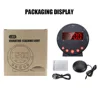 TS-BC600 Loud Vibrating Alarm Clock With Bed Shaker Flash Light Brightness Adjustable Black Dual Alarm Setting USB LED Display 5