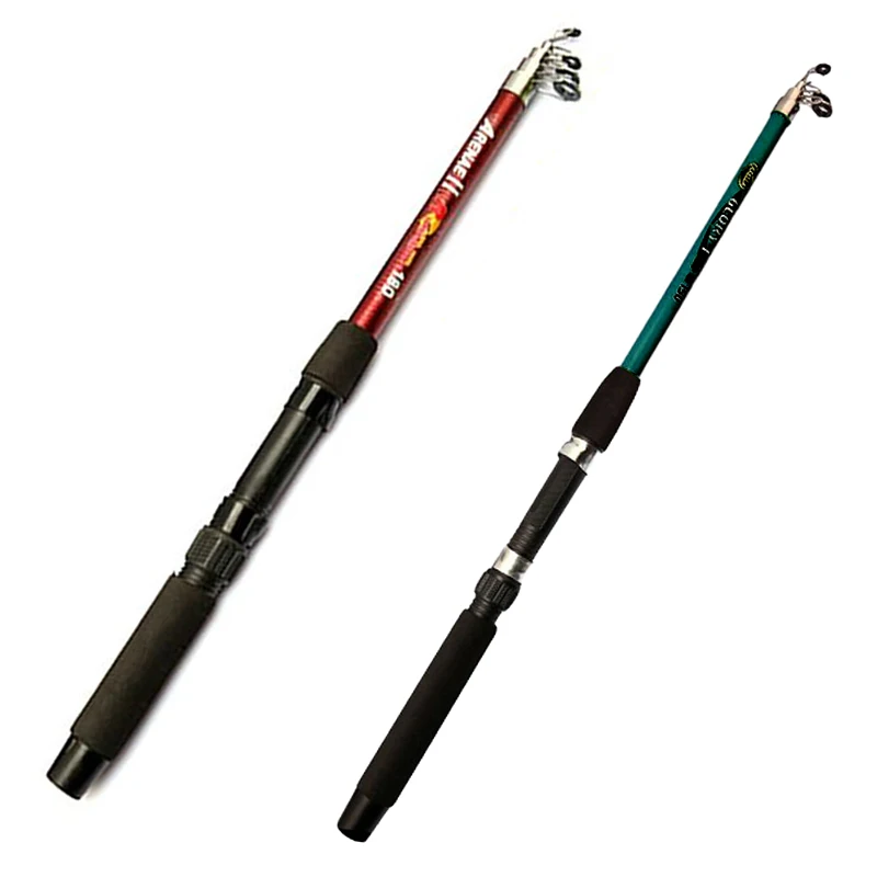 1PC15MTravelPortableTelescopicFishingRodFiberglassFishingRodSuperHardSeaFishing