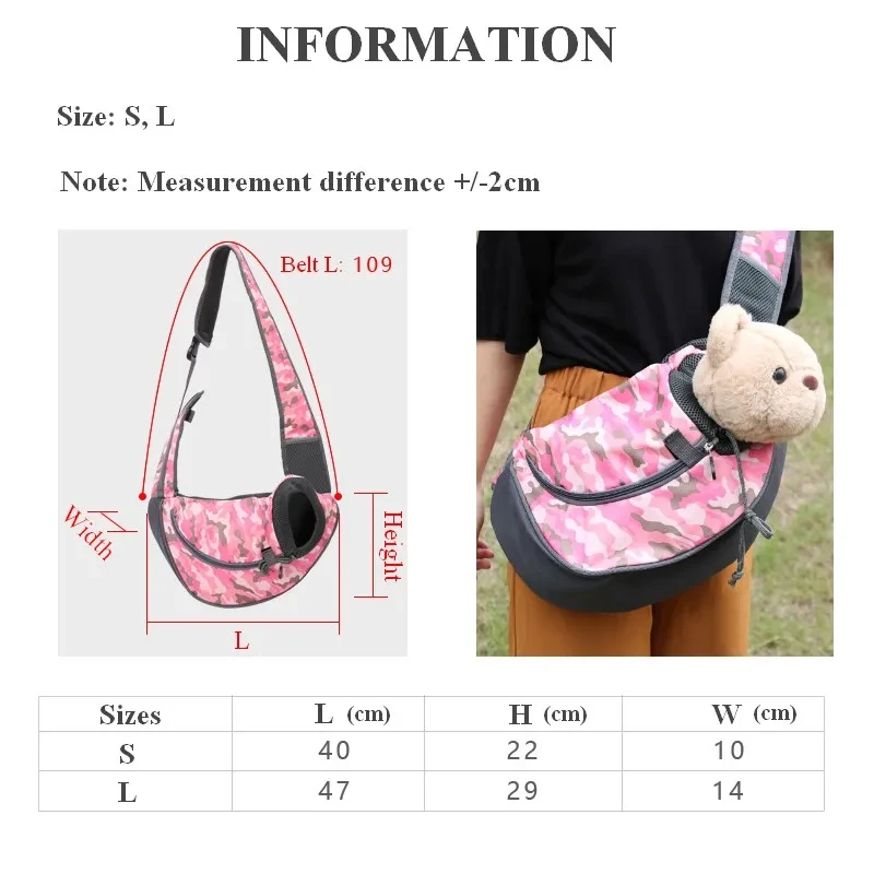 Title 3, Pet Sling Puppy Dog Cat Sling Carrier Bag Hands...