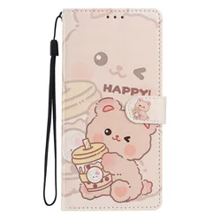 Portafoglio con pattern elegante, con tasche per carte e funzione stand