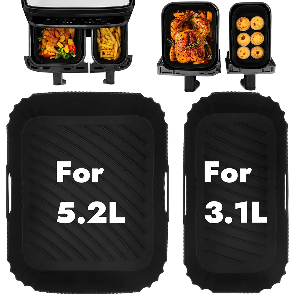 Premium Silicone Air Fryer Molds Set - Non-stick Baking Liners & Cooking Accessories