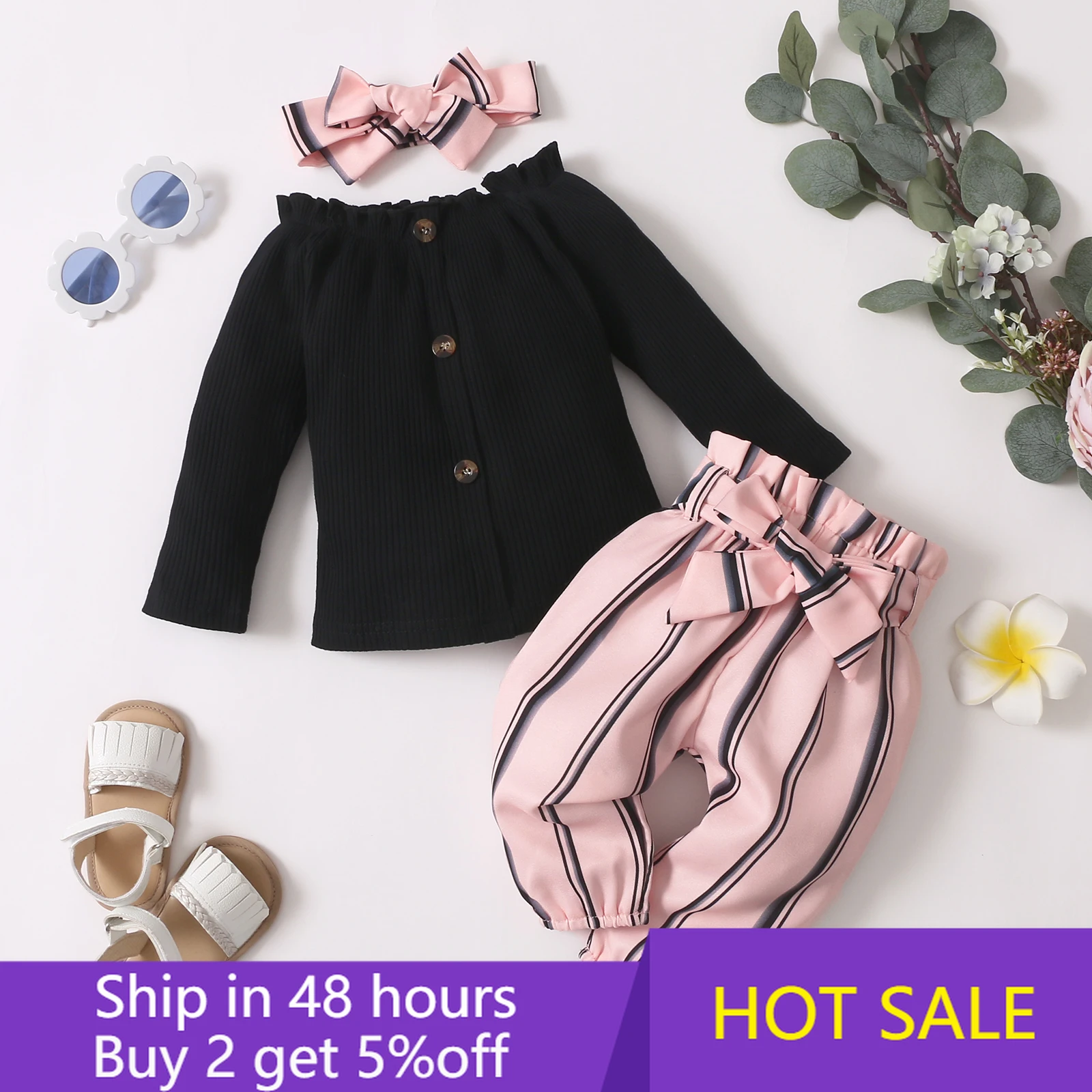 Vestido Floral Para Bebé 0-3 Meses - Conjunto Veraniego Con Diadema