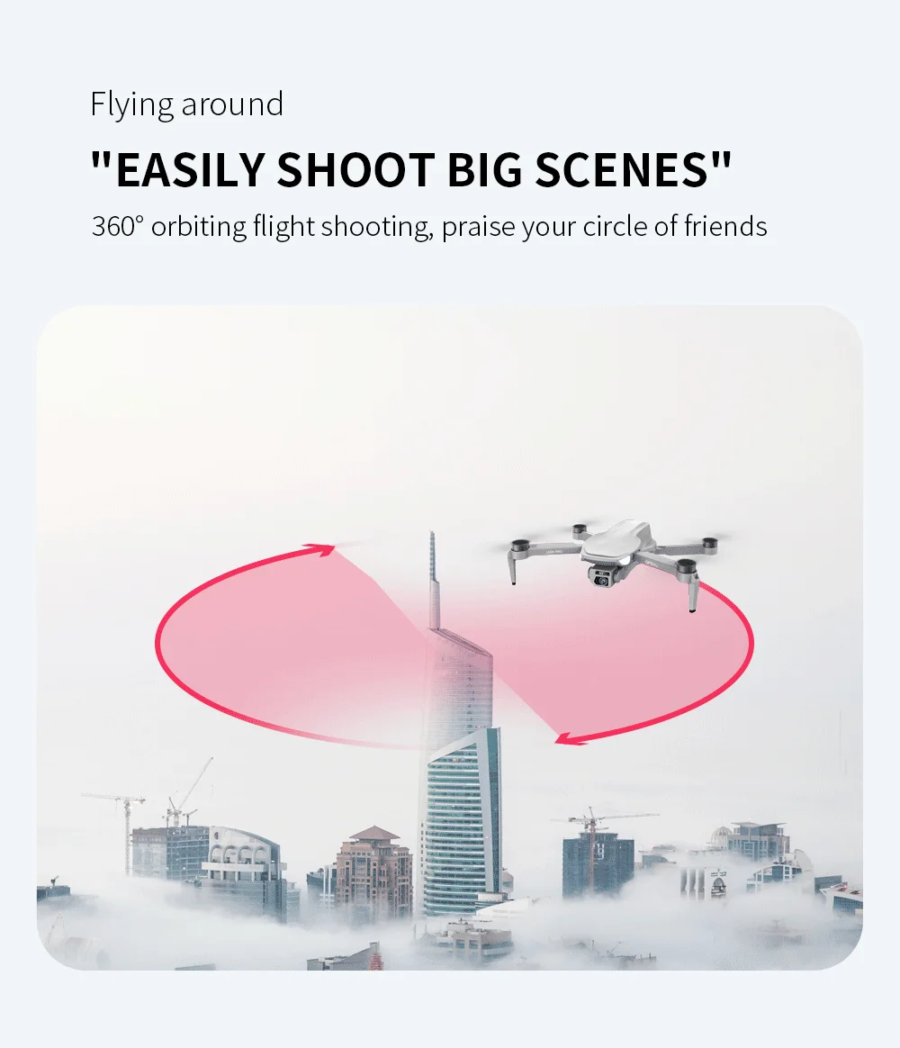 L500 PRO Drone, fly around "EASILY SHOOT BIG SCENES" 3608 orbiting