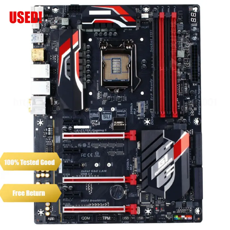 Gigabyte G1 Gaming Ga-Z170X-Gaming 5 Lga 1151 Intel Z170 Hdmi Sata 6 Gb/S Scheda Madre Usb 3.1 Atx