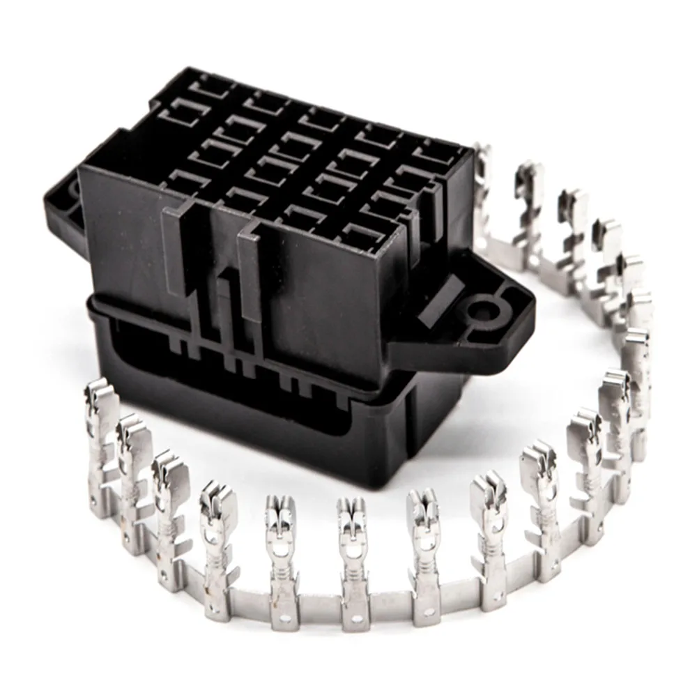 Fuse Box Holder With 18pcs Terminals For Cars