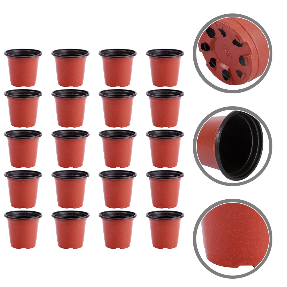 

100 Pcs Seedling Pot Gardening Planting Container Nutrient Cup Moisture Flowerpot Orchid Thicken Plants Indoor Nursery
