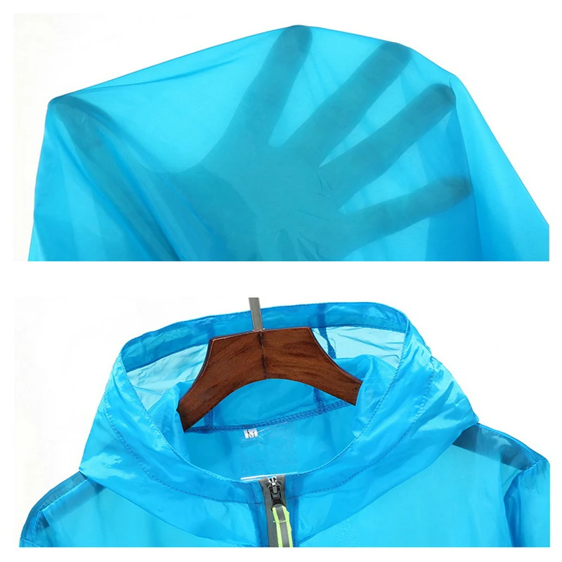 Men Women Cycling Jacket Summer Reflective MOTO POC Bicycle Riding Clothes Outdoor Sports Coat Anti UV Windbreaker Polyester