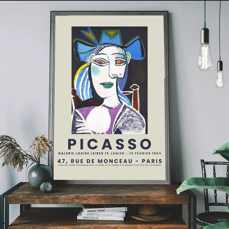 

Picasso Trendy Art Canvas Painting Pop Culture Wall Art Abstract Posters and Prints Mural Pictures for Living Room Home Decor