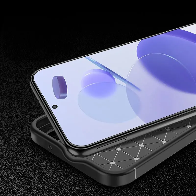 Luxury Business Soft Carbon Fiber Protective Phone Case Cover