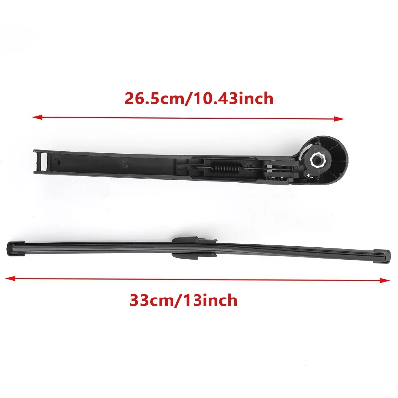 Car Windscreen Window Rear Wiper Arm Wiper Blade Set 13 Inch for VW Golf 5 polo Mk4 Mk5 Hatchback 2003-2009 3