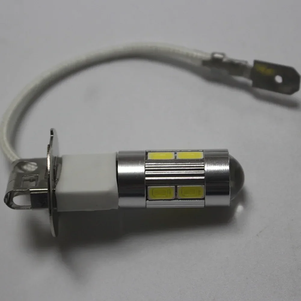 2개 자동차 라이트 H3 LED 고출력 안개 주간 주행 전구 10SMD 5630 5730 밝은 자동차용